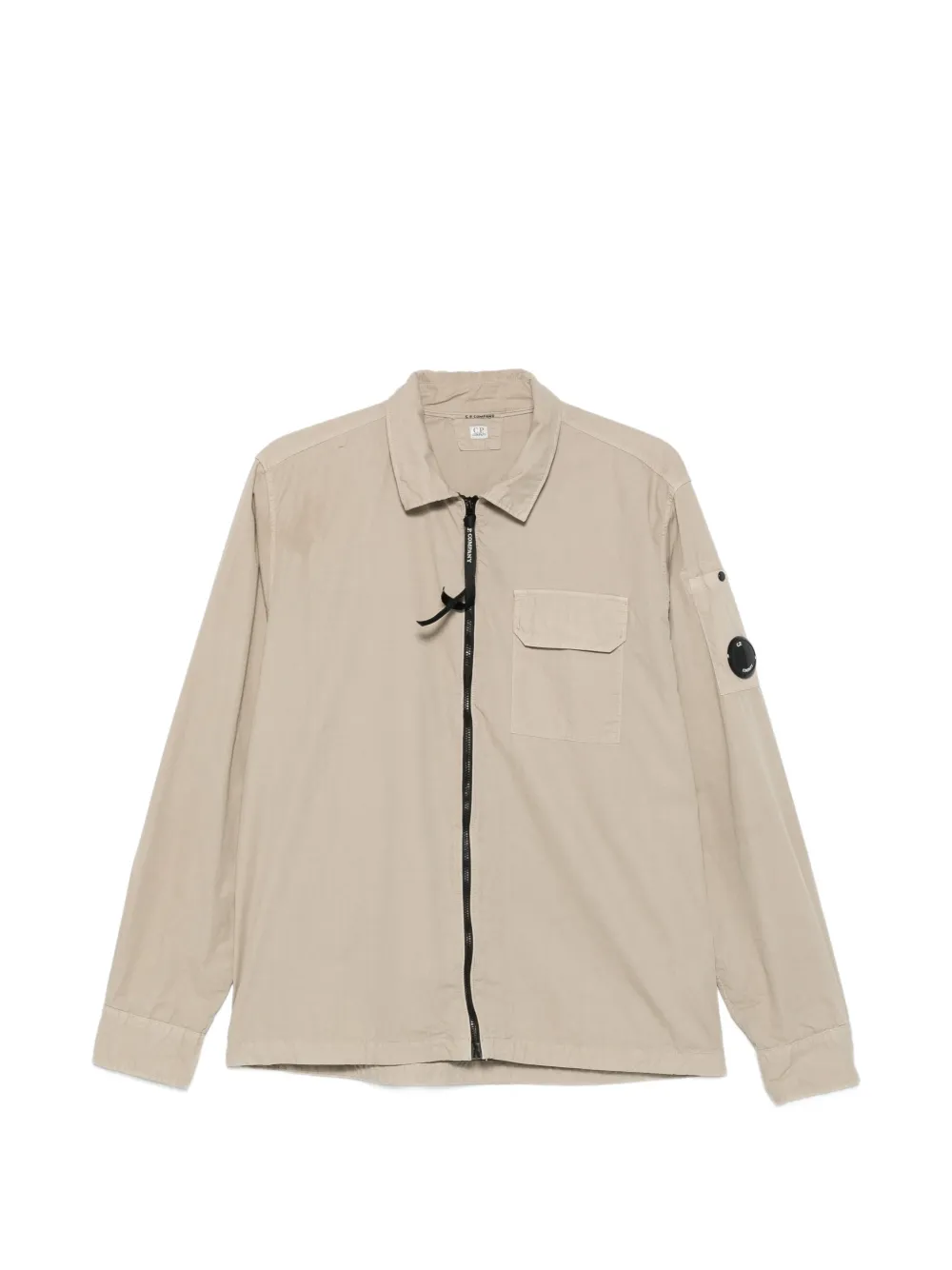 Pre-owned C.p. Company Lens-detail Jacket In Neutral