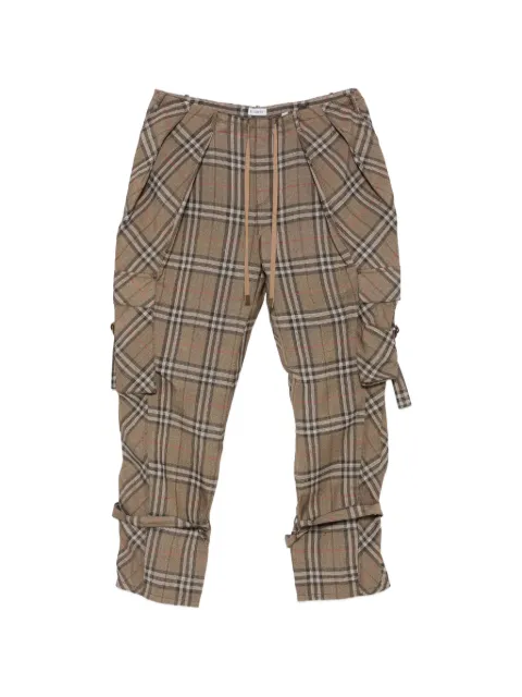 Burberry Pre-Owned checked cargo pants