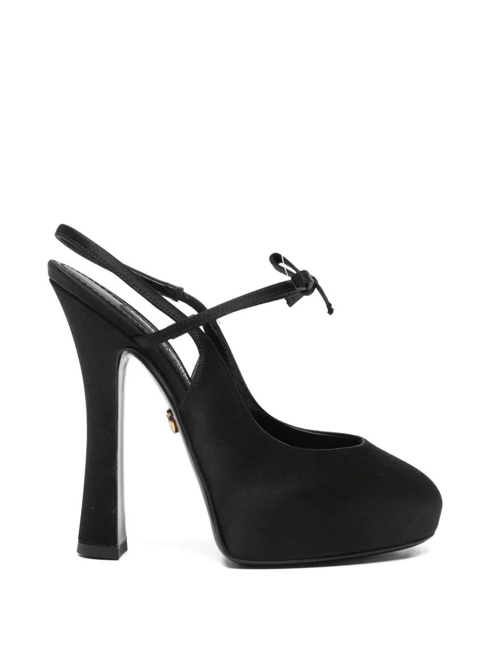 Dolce & Gabbana Pre-Owned bow-detail slingback pumps - Nero