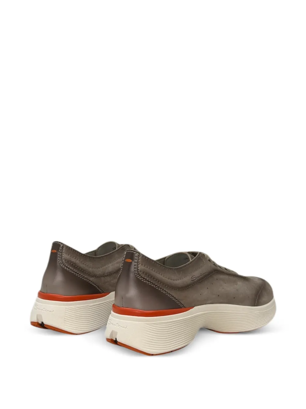 Santoni perforated sneakers Beige