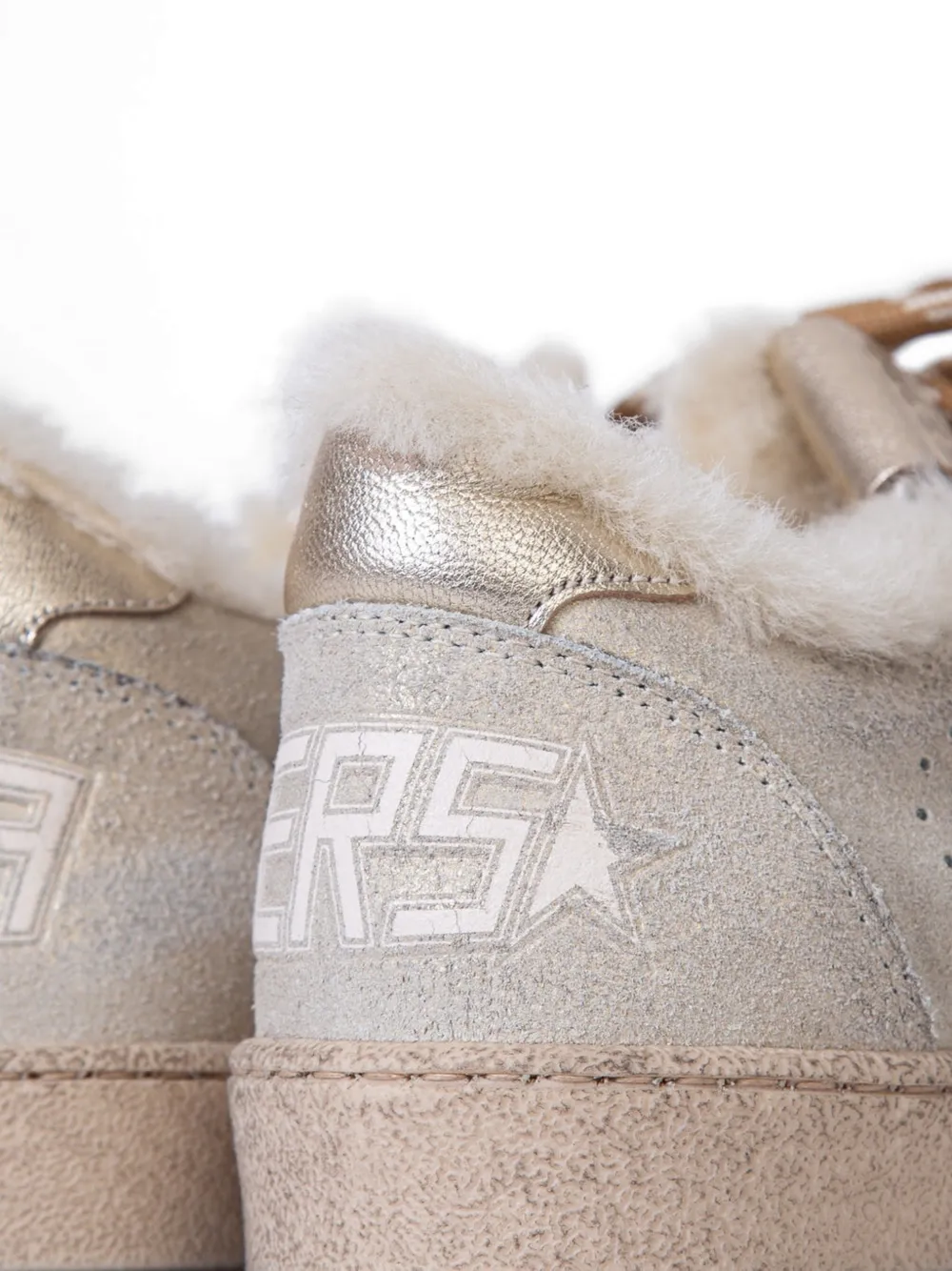 Golden Goose Ball Star shimmer sneakers Beige