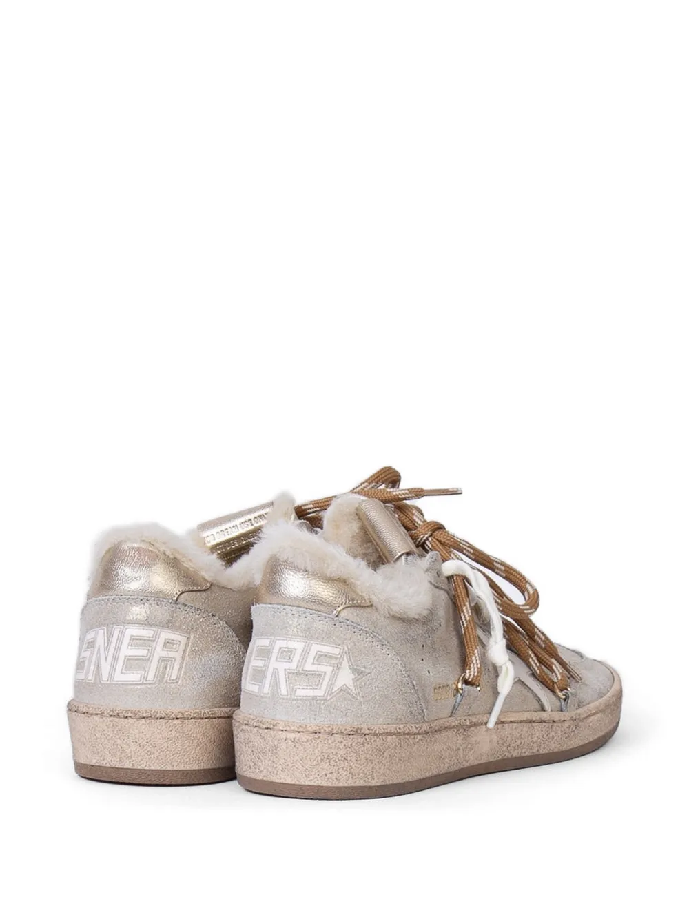 Golden Goose Ball Star shimmer sneakers Beige