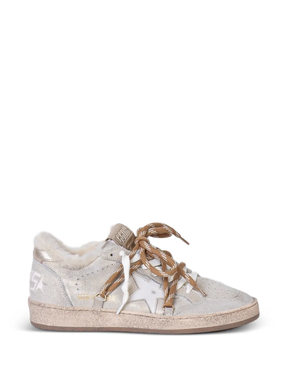Golden Goose Ball Star shimmer sneakers - Neutrals