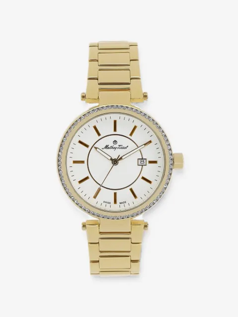 Mathey Tissot Armbanduhr mit Kristallverzierung 39mm