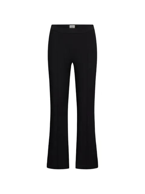 Seductive seam-detail flared trousers