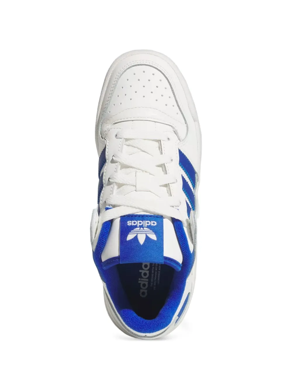adidas Kids Forum Low CL sneakers met geperforeerde details en strepen Wit