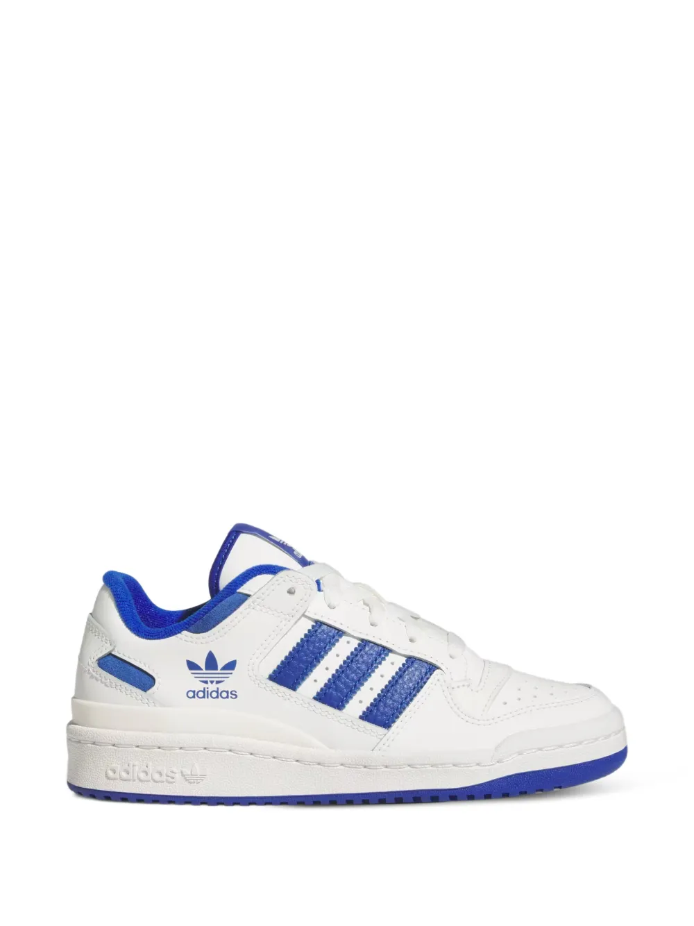 adidas Kids Forum Low CL sneakers met geperforeerde details en strepen Wit