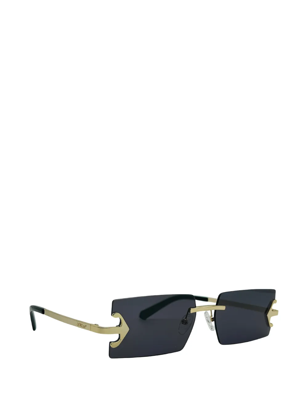 Off-White Eyewear Arrow zonnebril zonder montuur Goud