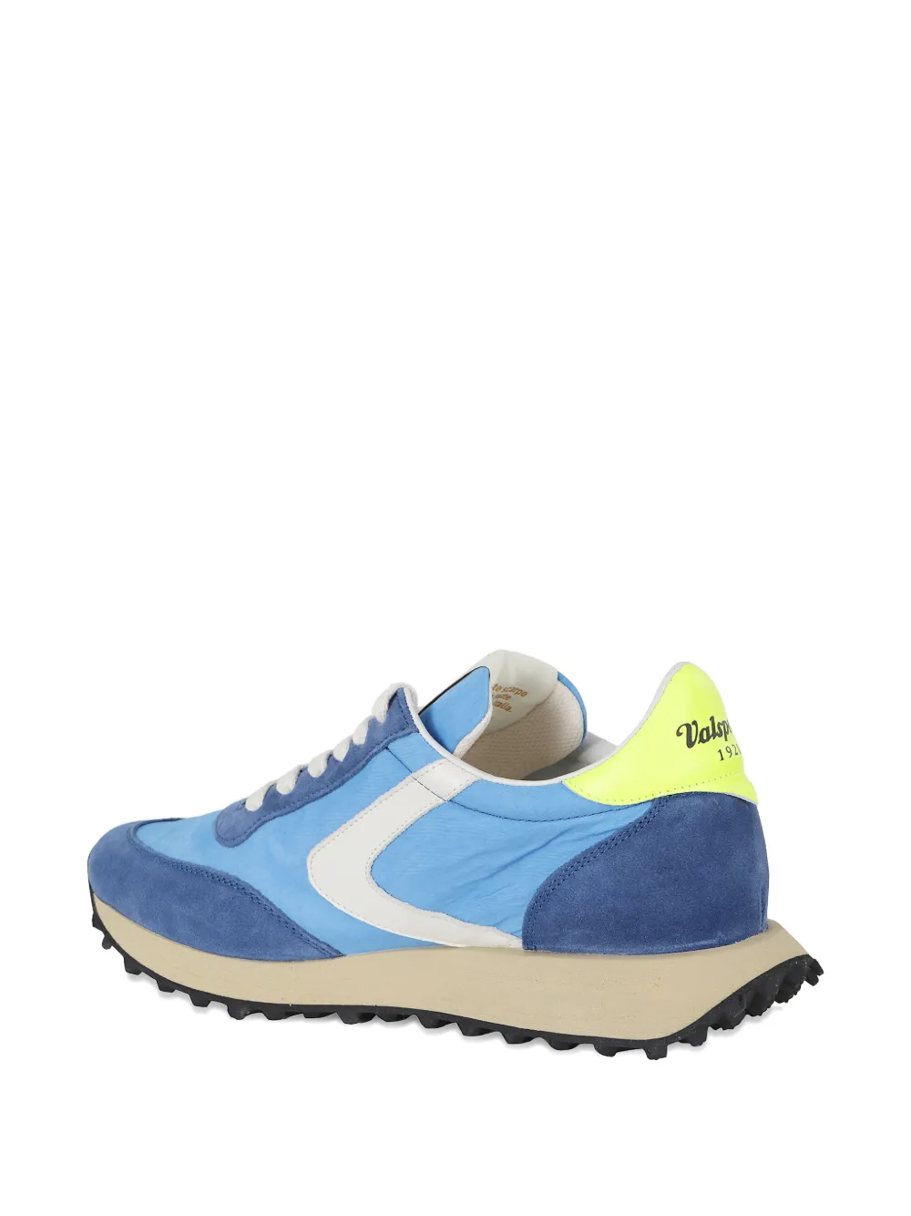 Valsport Start Heritage suede-panelled low-top sneakers Blauw