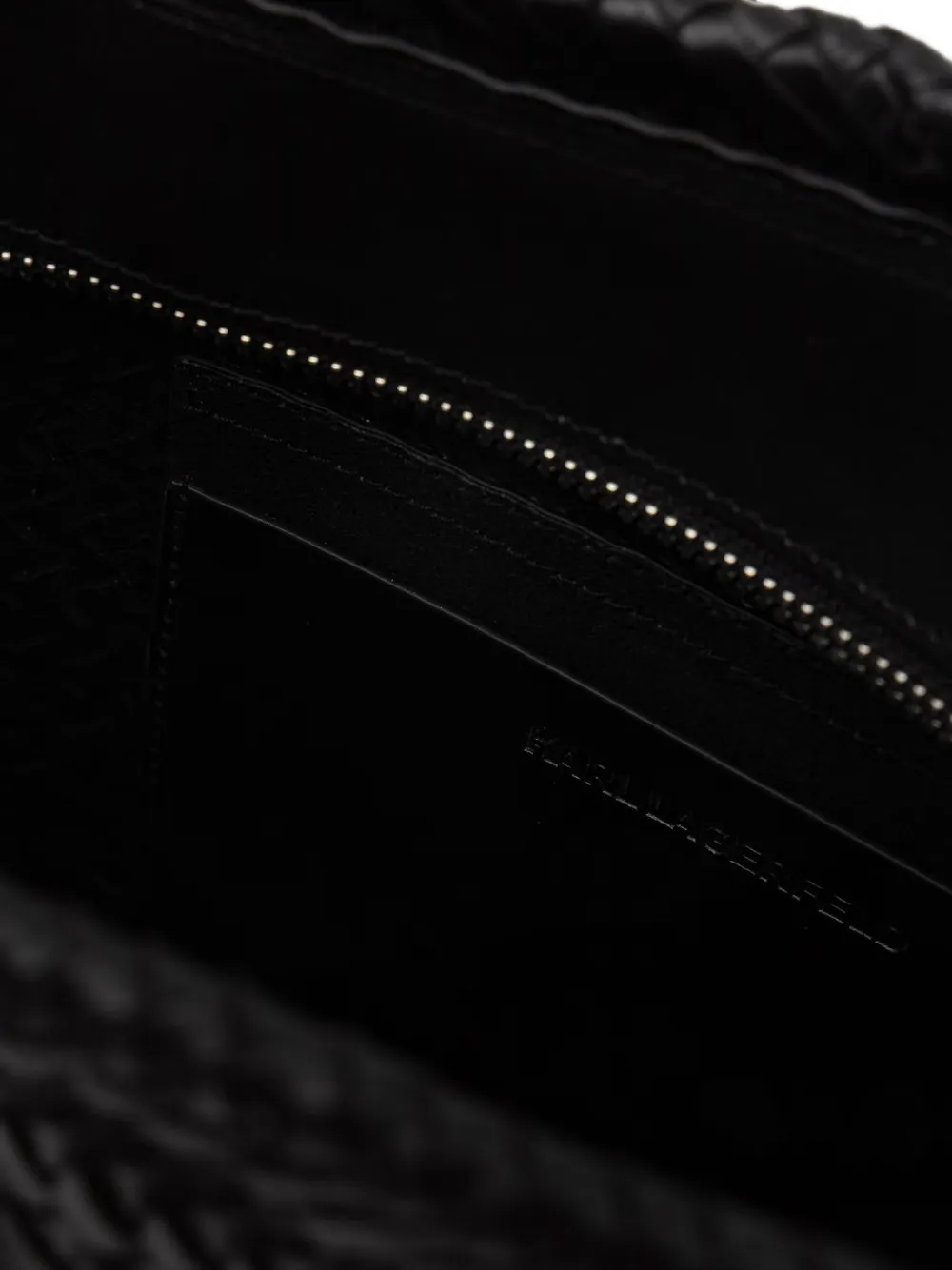 Karl Lagerfeld K Signature gevlochten shopper Zwart