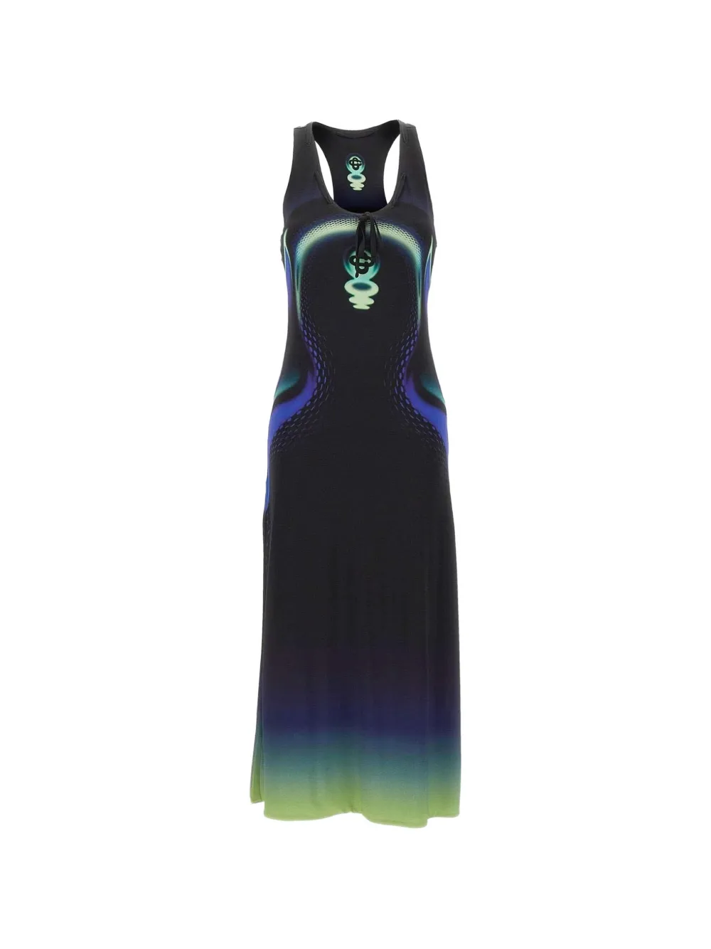 Casablanca Sporchid Slinky midi dress - Schwarz