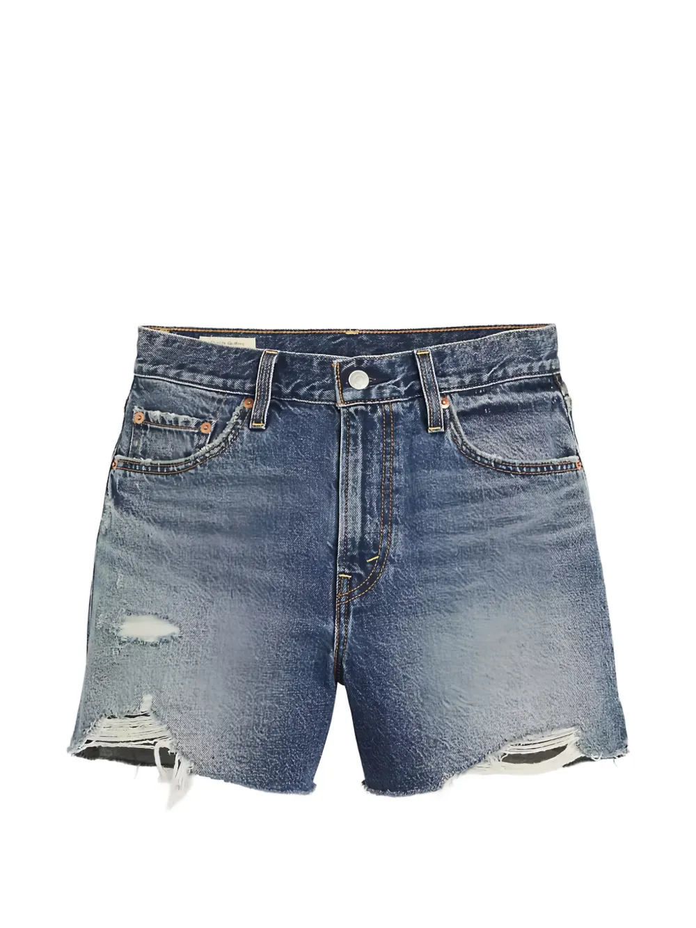 Levi's distressed denim shorts - Blu