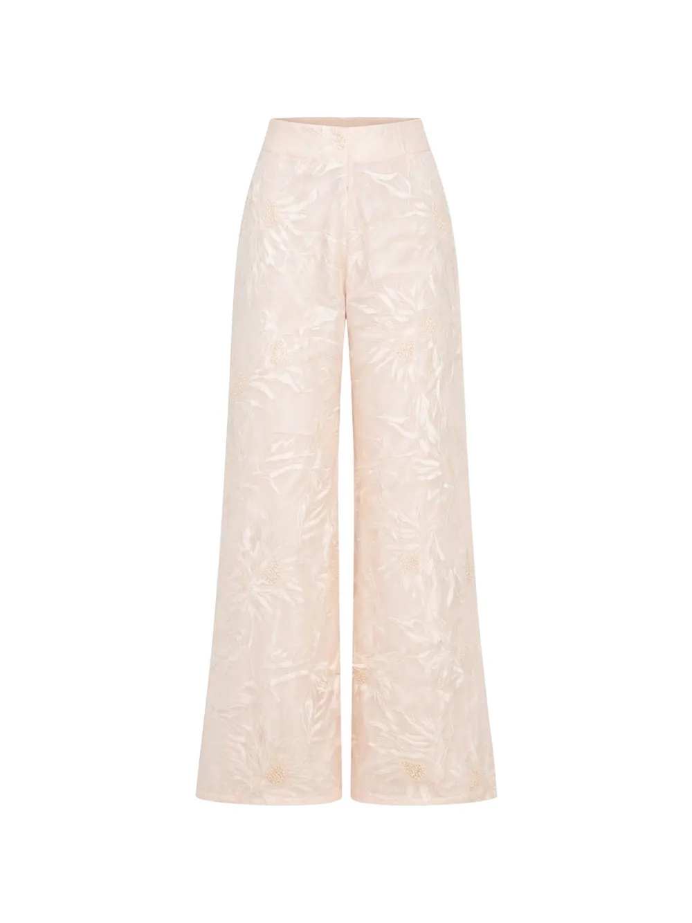 AZULU Emiko floral-print trousers - Toni neutri