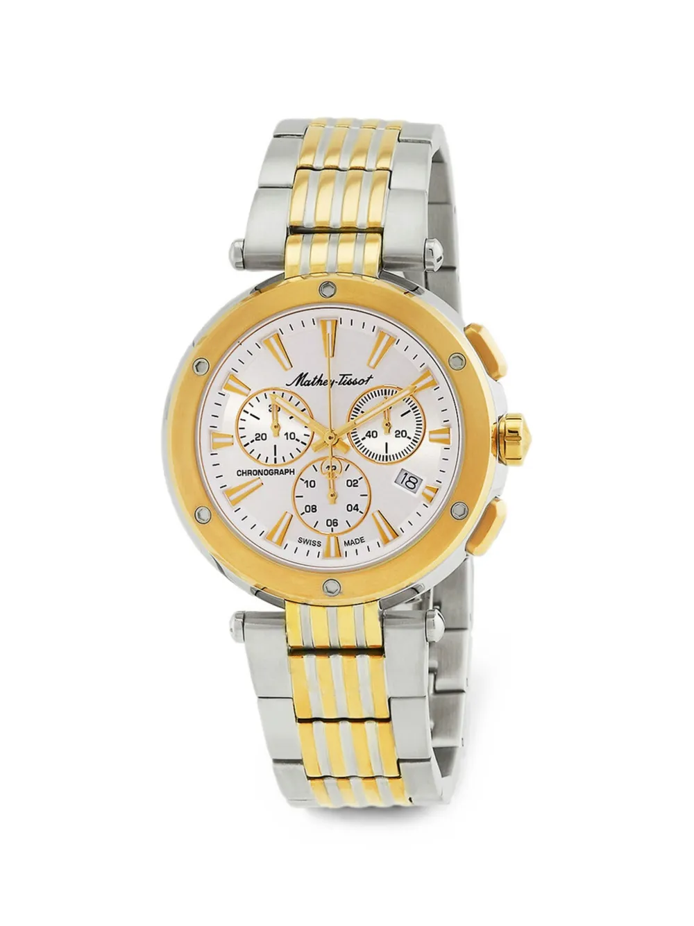 Mathey Tissot Neptune chrono 42mm watch - Bianco