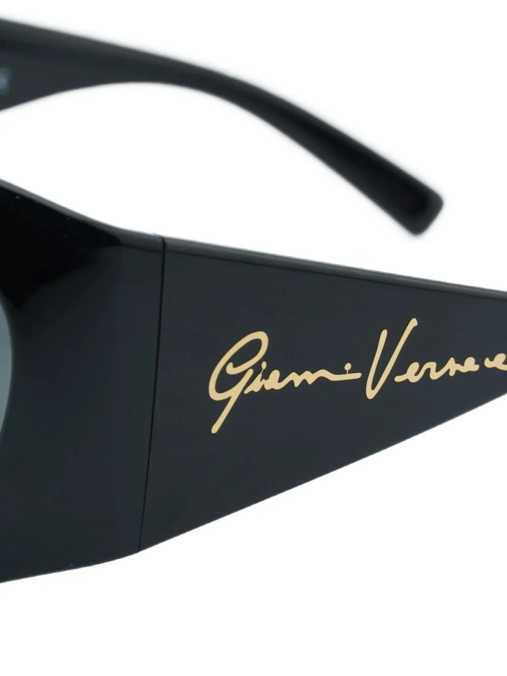 Versace Eyewear Zonnebril met ovaal montuur Zwart