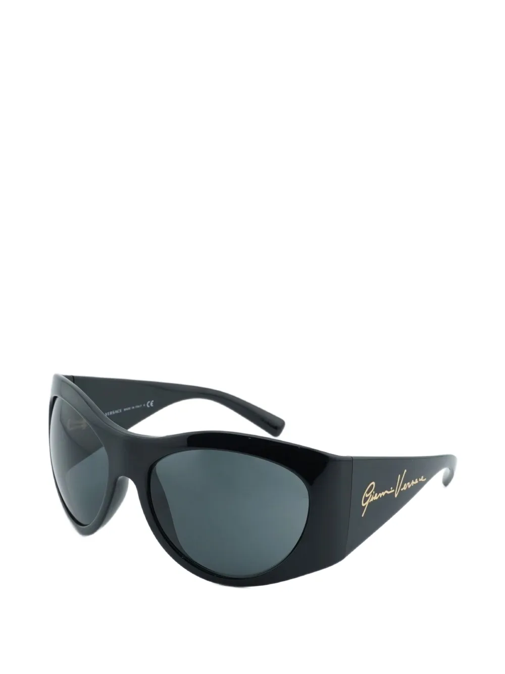 Versace Eyewear Zonnebril met ovaal montuur Zwart