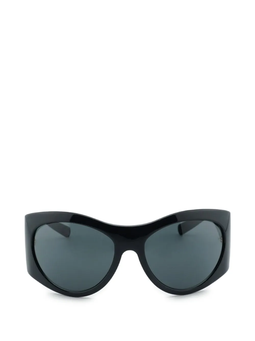 Versace Eyewear Medusa oval-frame sunglasses - Schwarz