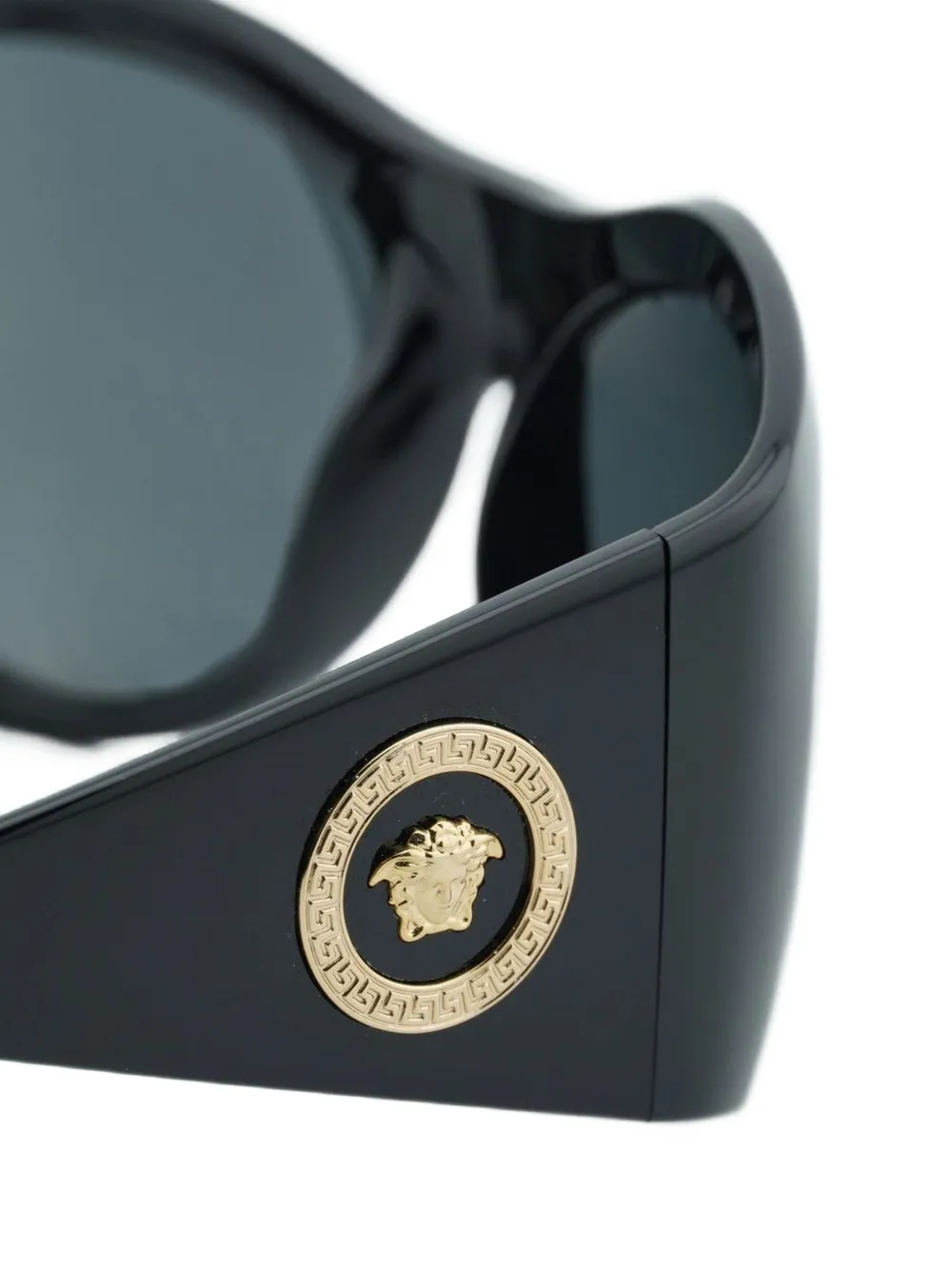 Versace Eyewear Zonnebril met ovaal montuur Zwart