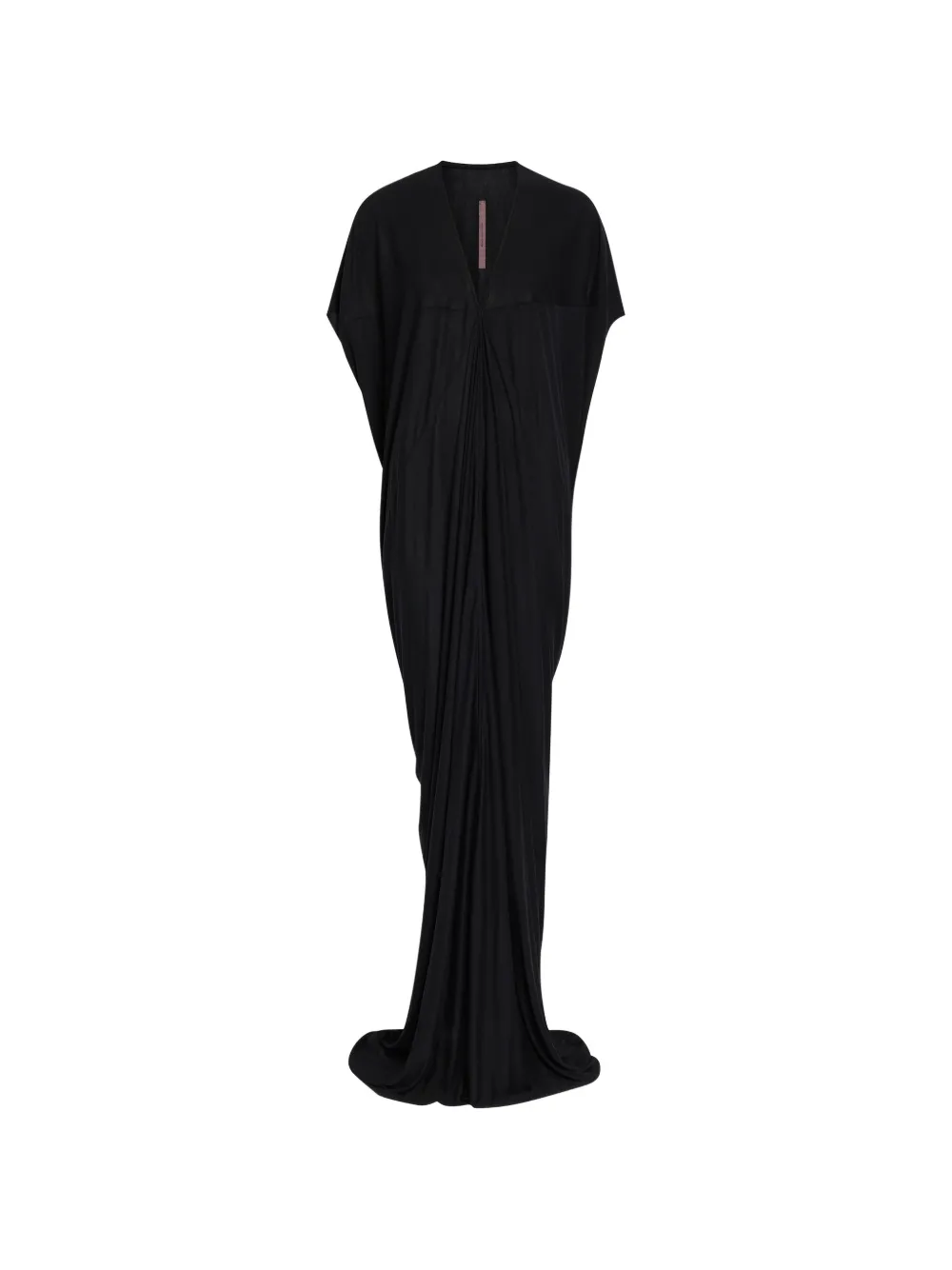 Rick Owens Lilies draped V-neck maxi dress - Nero