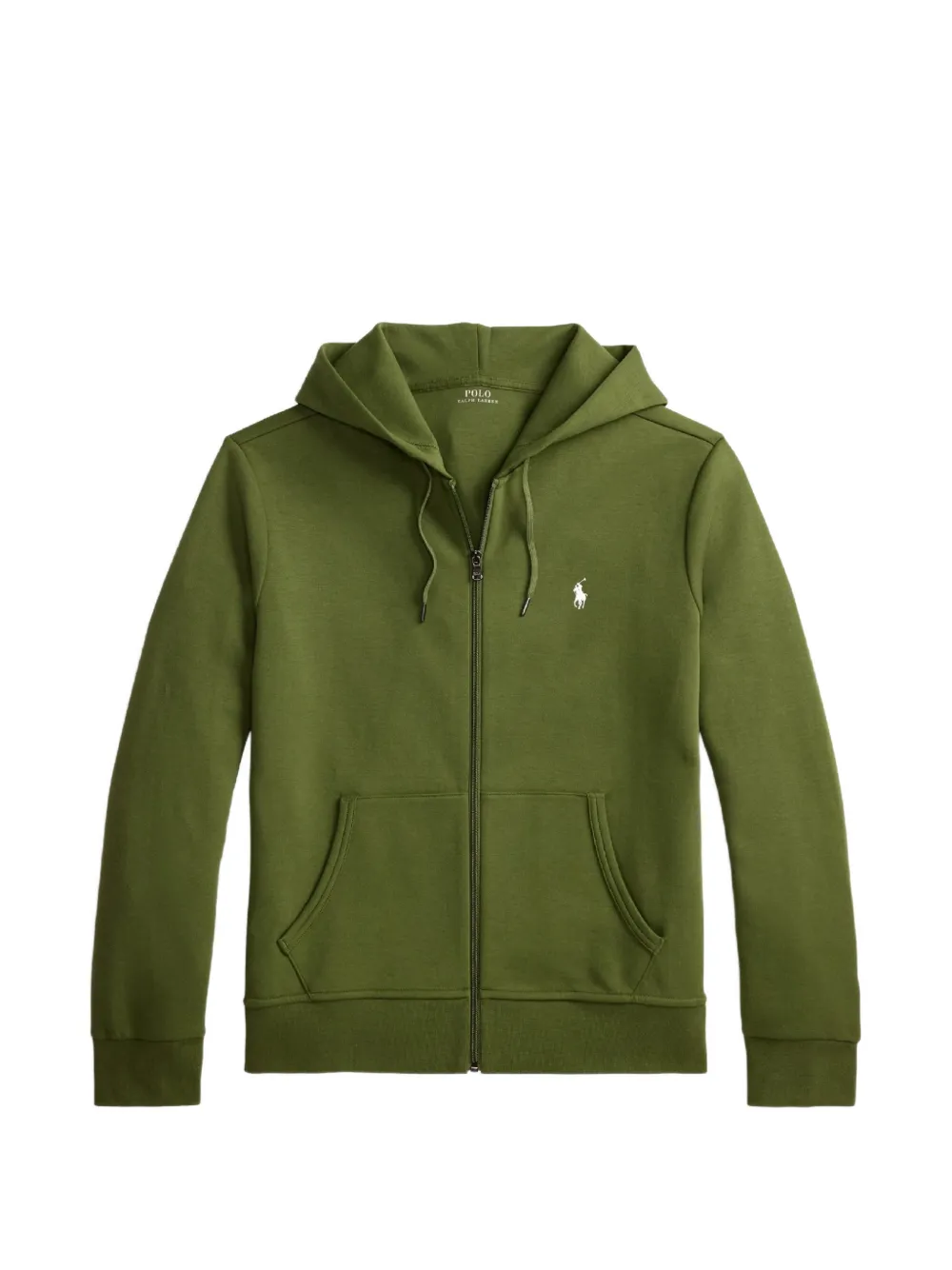 Polo Ralph Lauren zip-up logo-embroidered sweater - Verde
