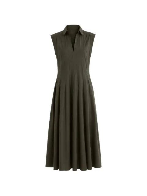 Fay pleated sleeveless midi dress