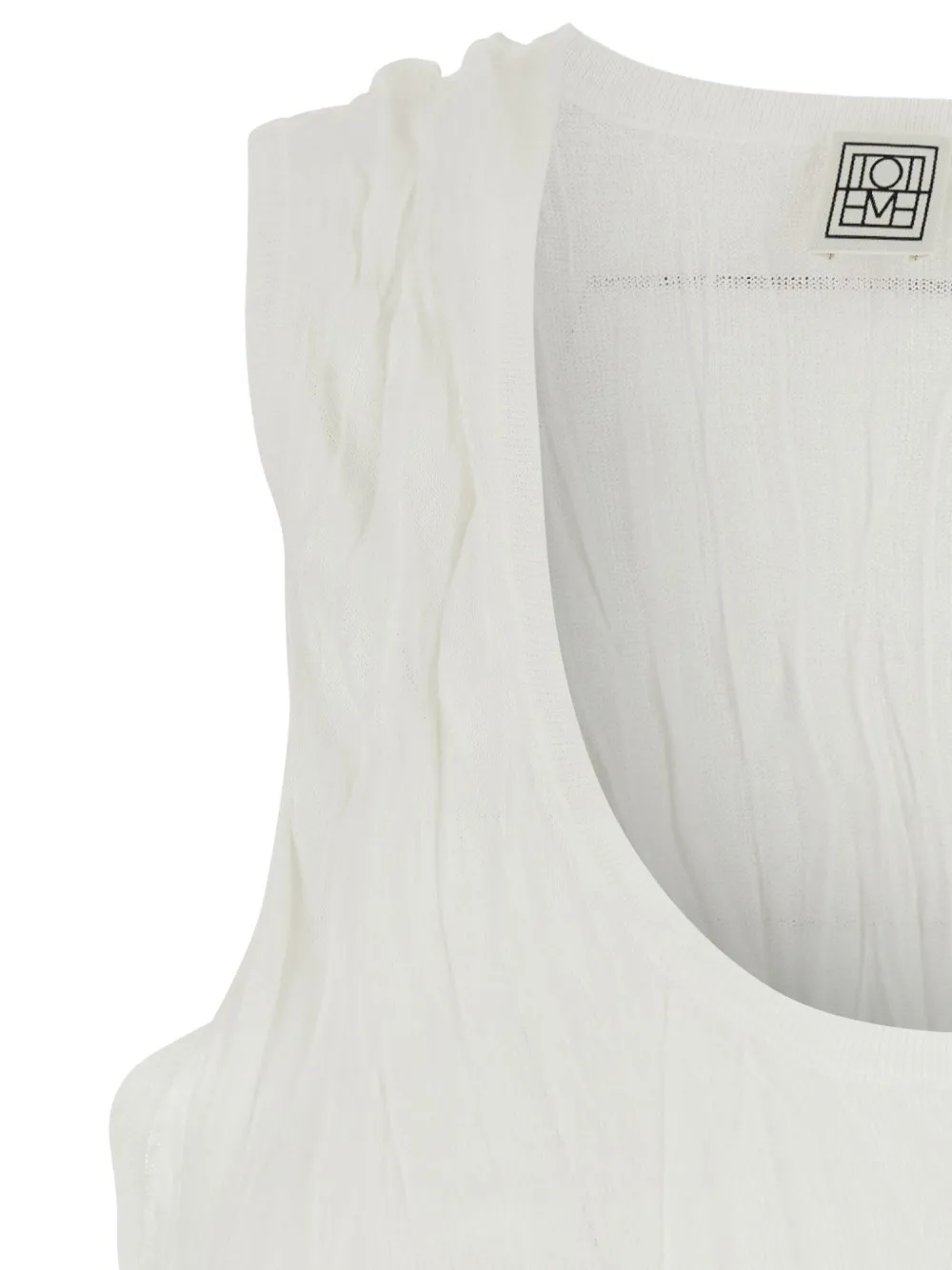 TOTEME Gekreukte top Wit