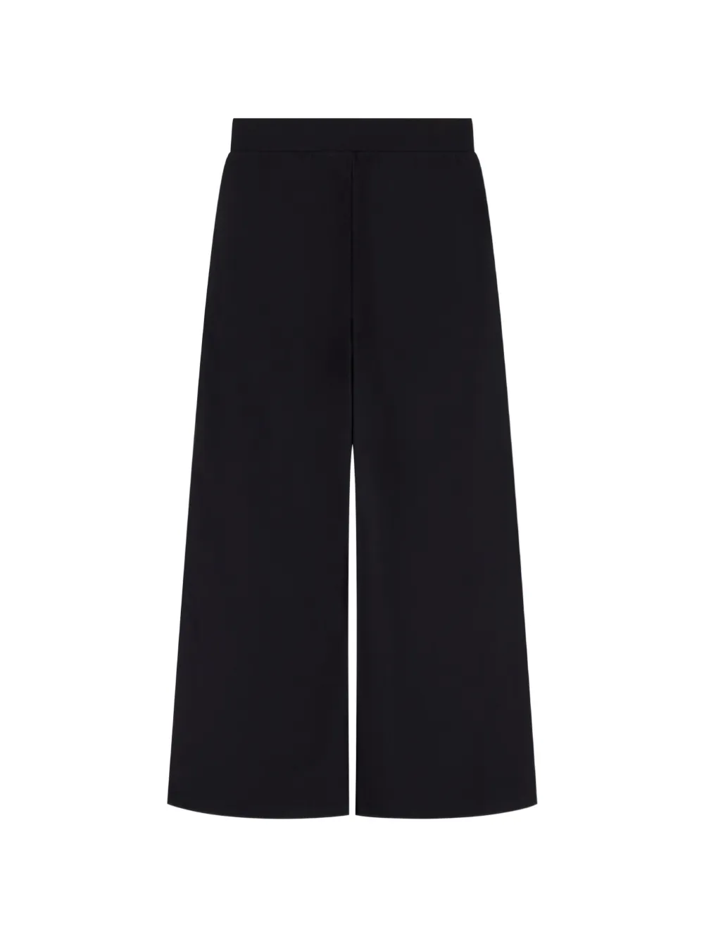 Ea7 Emporio Armani Broek met wijde pijpen en logodetail Zwart