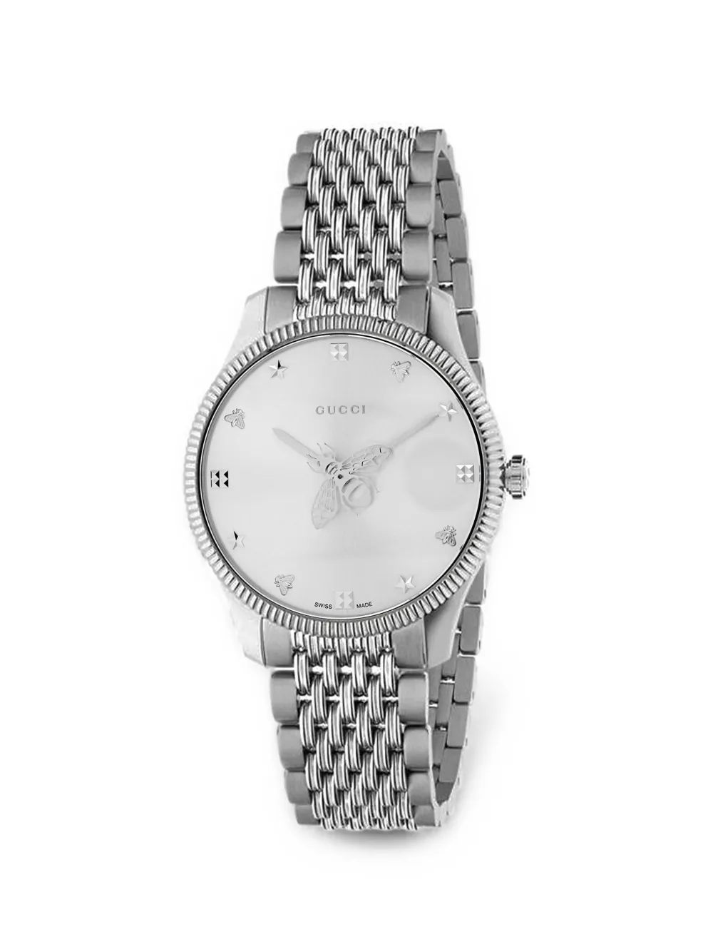 Gucci G-Timeless Bee 38mm watch - Silber