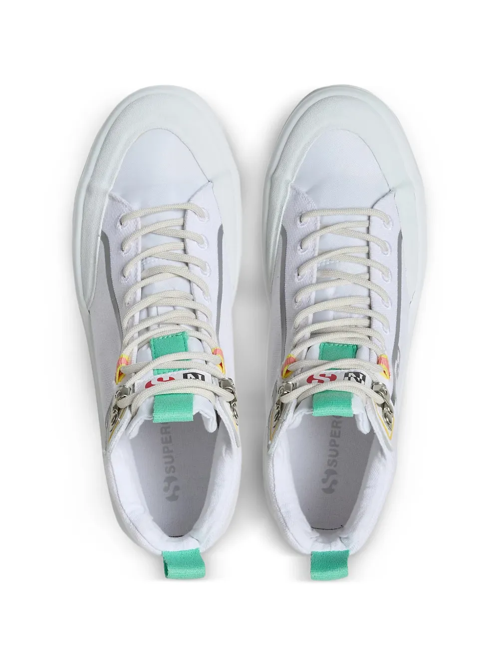 Superga x Napapijri high-top sneakers Wit