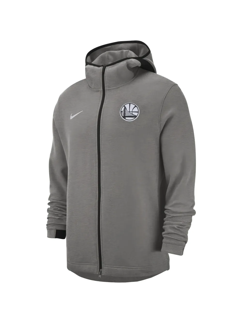 Nike Showtime Golden State Warriors hoodie met rits Grijs