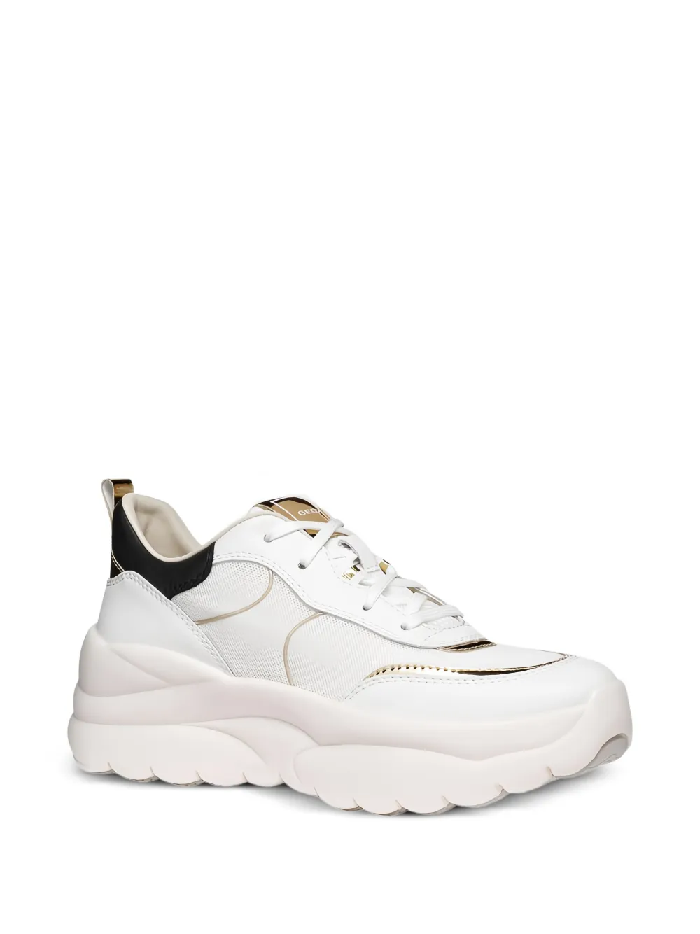 Geox Xtors sneakers met mesh vlakken Wit