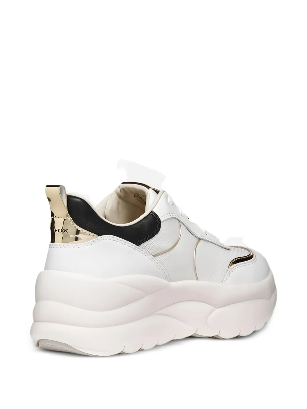 Geox Xtors sneakers met mesh vlakken Wit