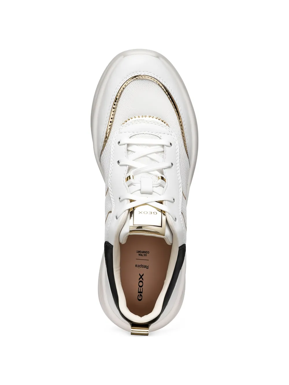 Geox Xtors sneakers met mesh vlakken Wit