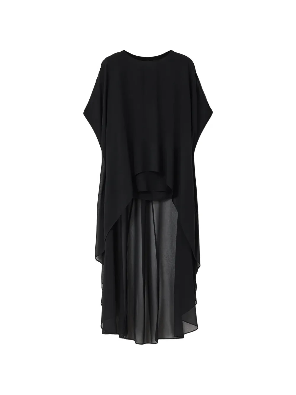 AllSaints Jamie sheer-overlay top - Nero