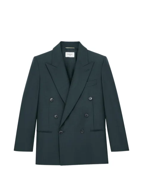Saint Laurent double-breasted peak-lapel blazer