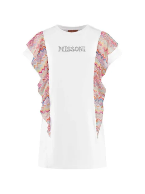 Missoni Kids ruffled zig-zag dress