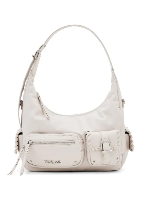 Desigual logo-lettering multi-pocket tote bag