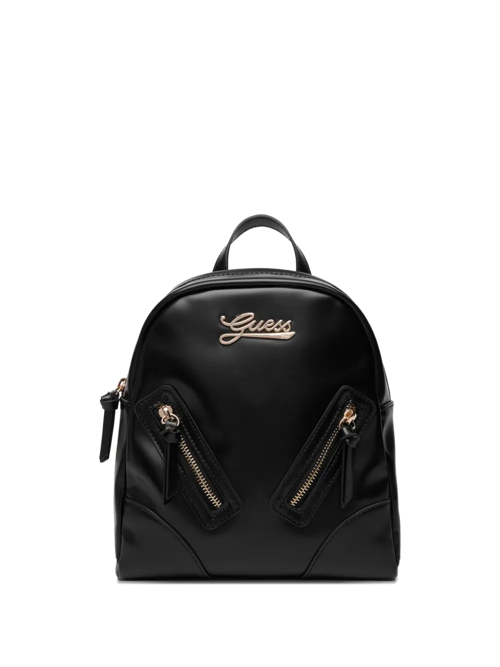 guess kids logo zip backpack - Nero