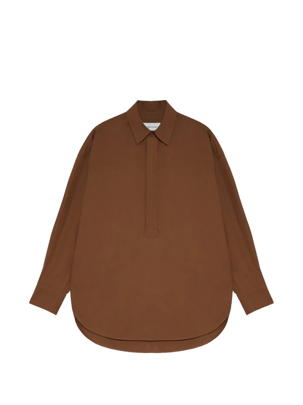 ARMARIUM Candela curved-hem shirt - Marrone