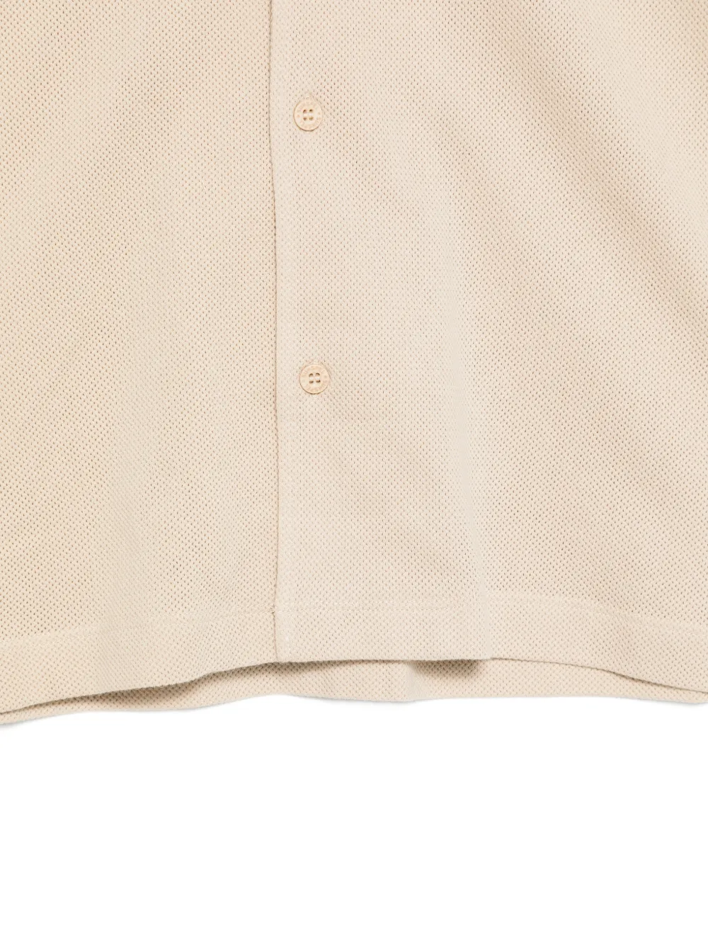 Sunspel overhemd met korte mouwen Beige