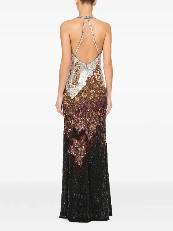 jenny packham rose gold dress Wild | Brown High Back