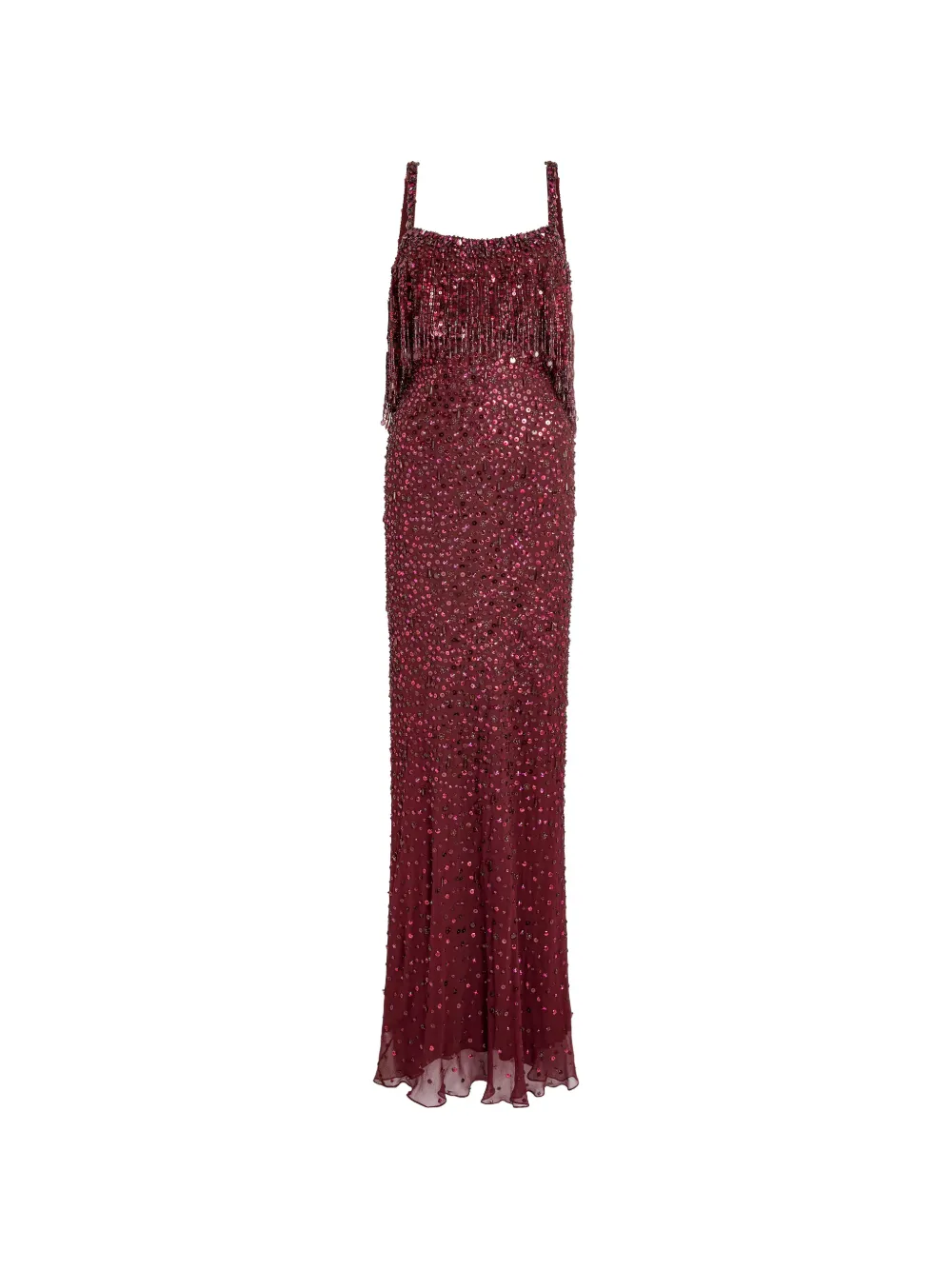 Jenny Packham Iris long dress - Rosso