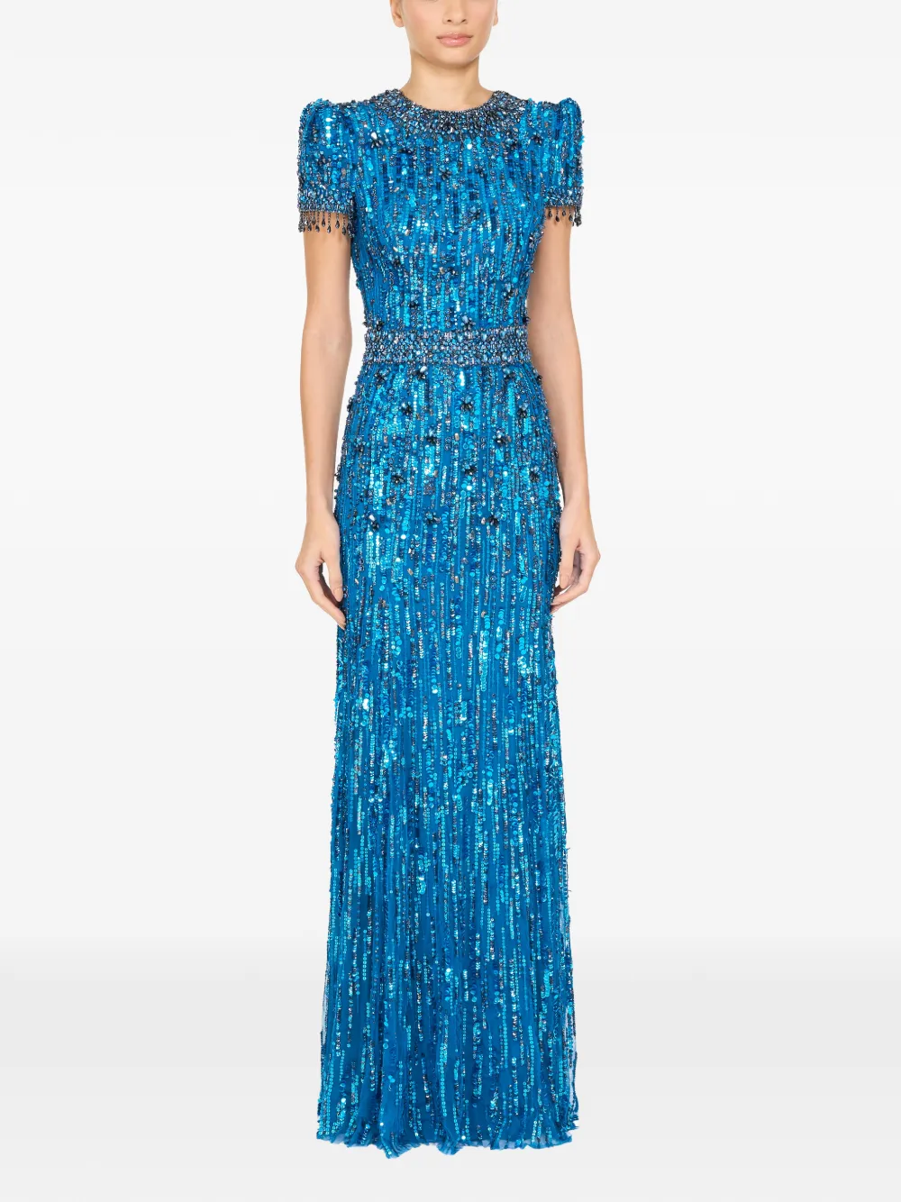 Jenny Packham Roxy avondjurk Blauw