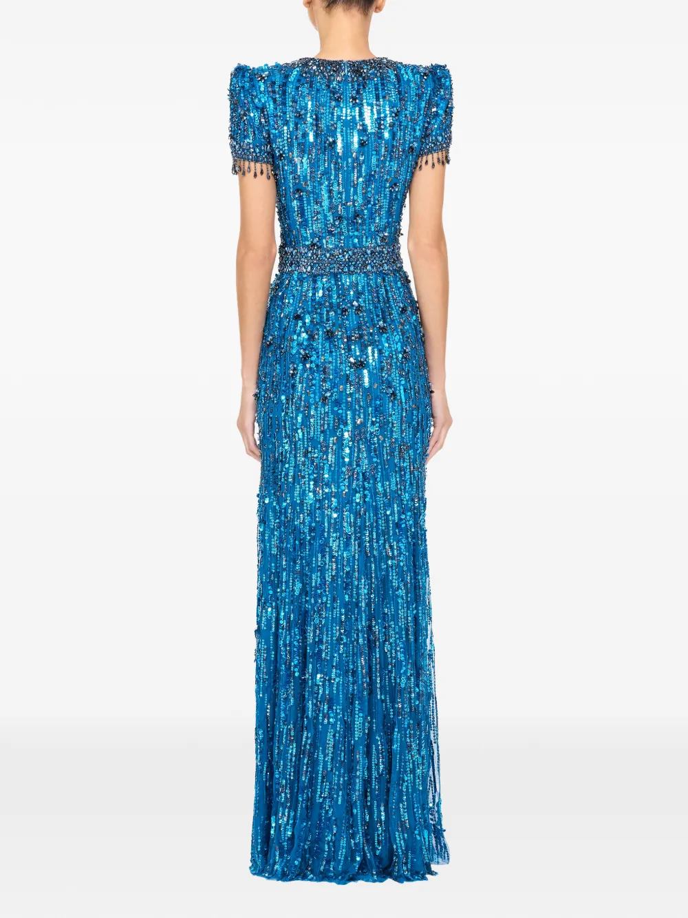 Jenny Packham Roxy avondjurk Blauw