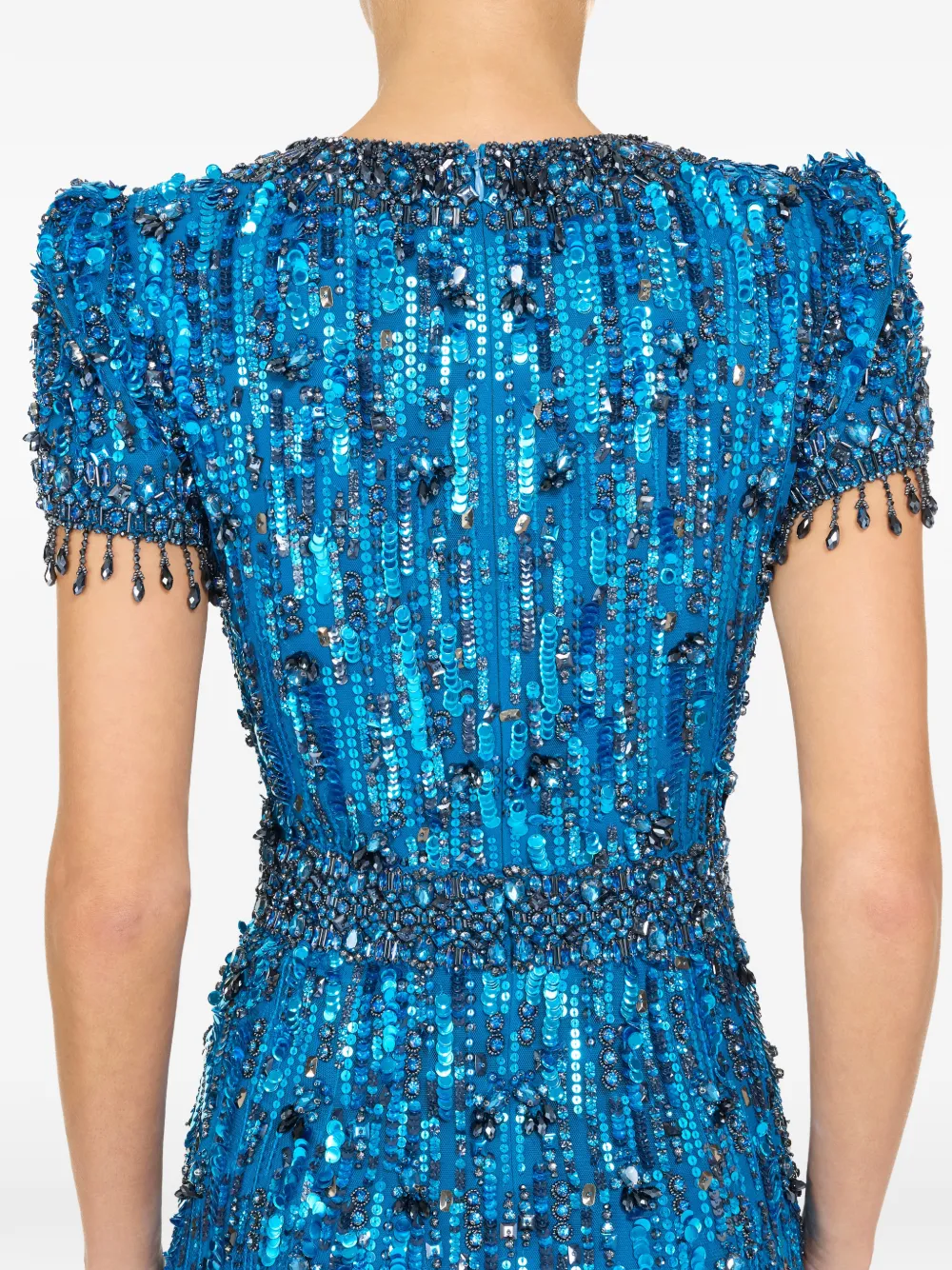 Jenny Packham Roxy avondjurk Blauw