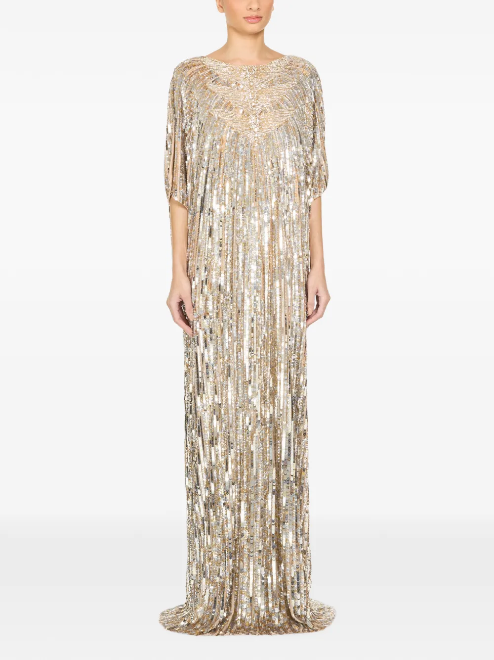 Jenny Packham Desert Flower jurk Goud