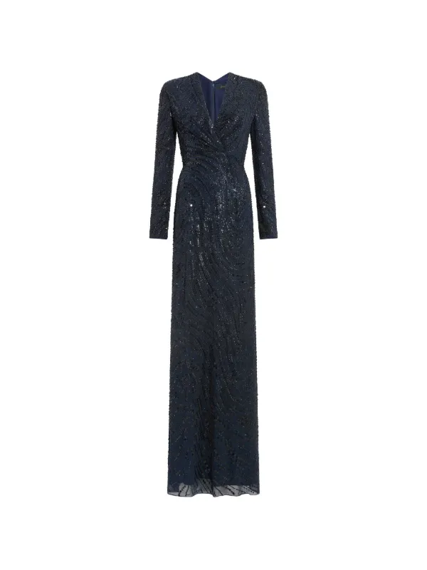 jenny packham navy blue dress Arizona | this gown features a