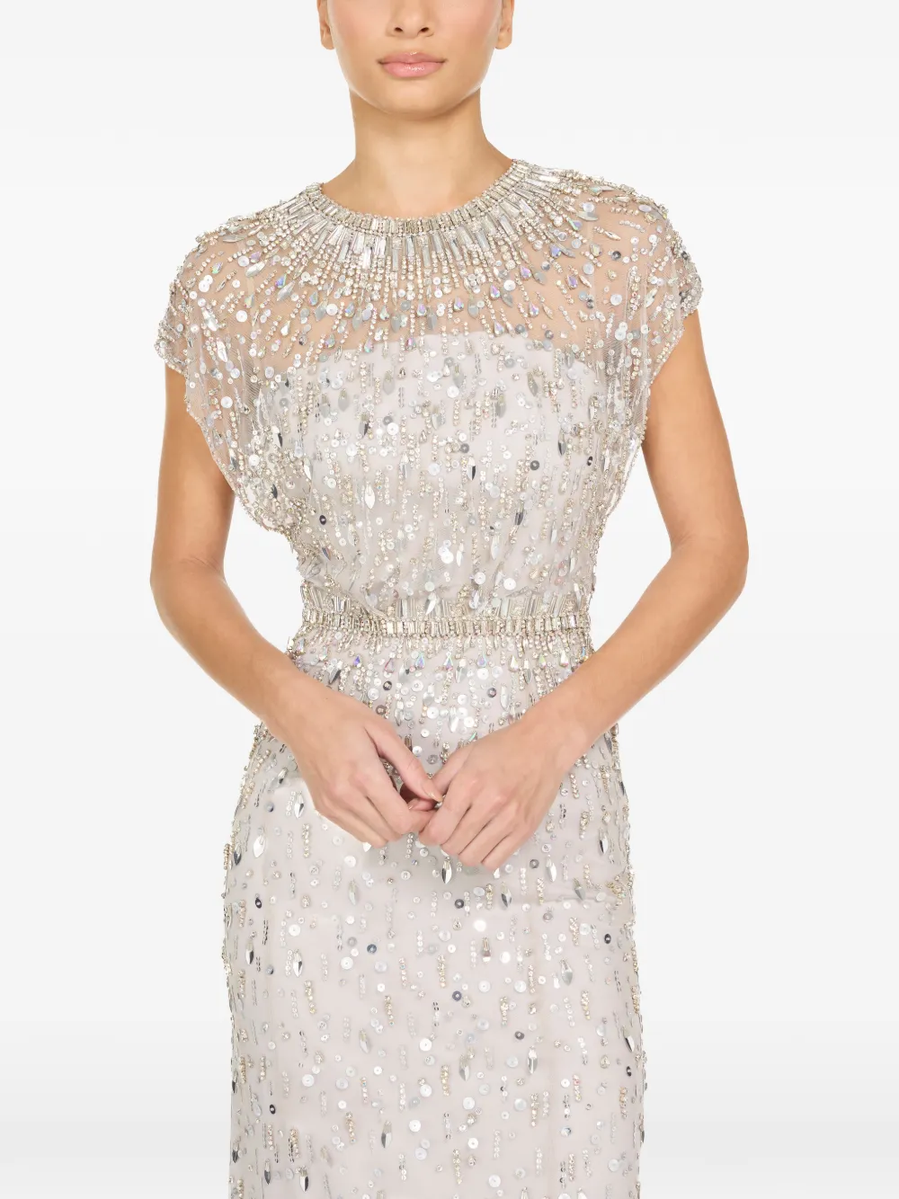 Jenny Packham Lauretta avondjurk Beige