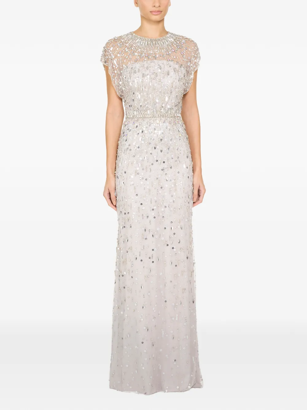 Jenny Packham Lauretta avondjurk Beige