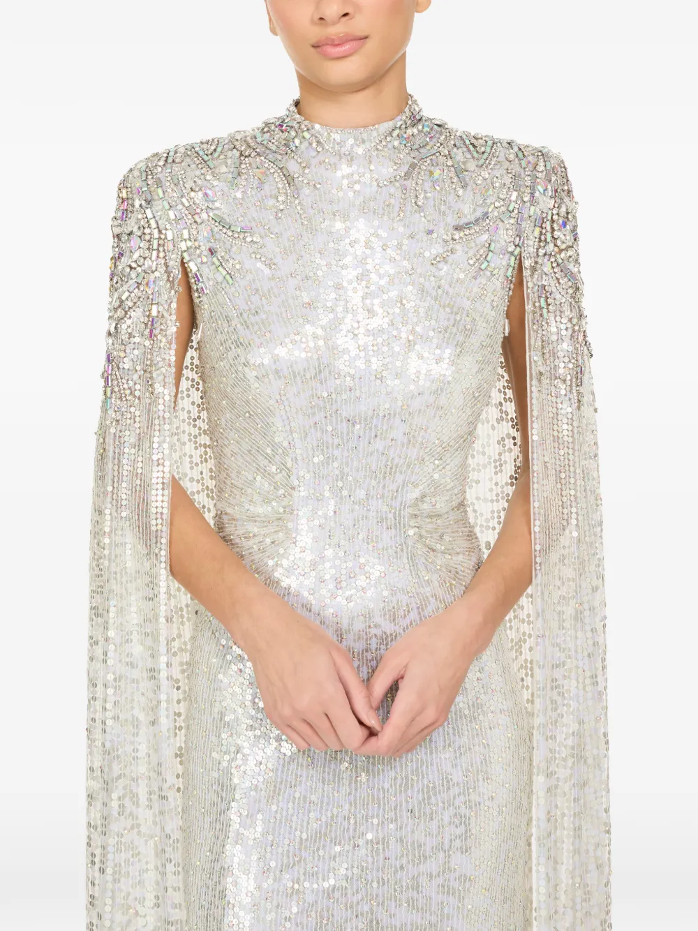 Jenny Packham Dakota jurk Zilver